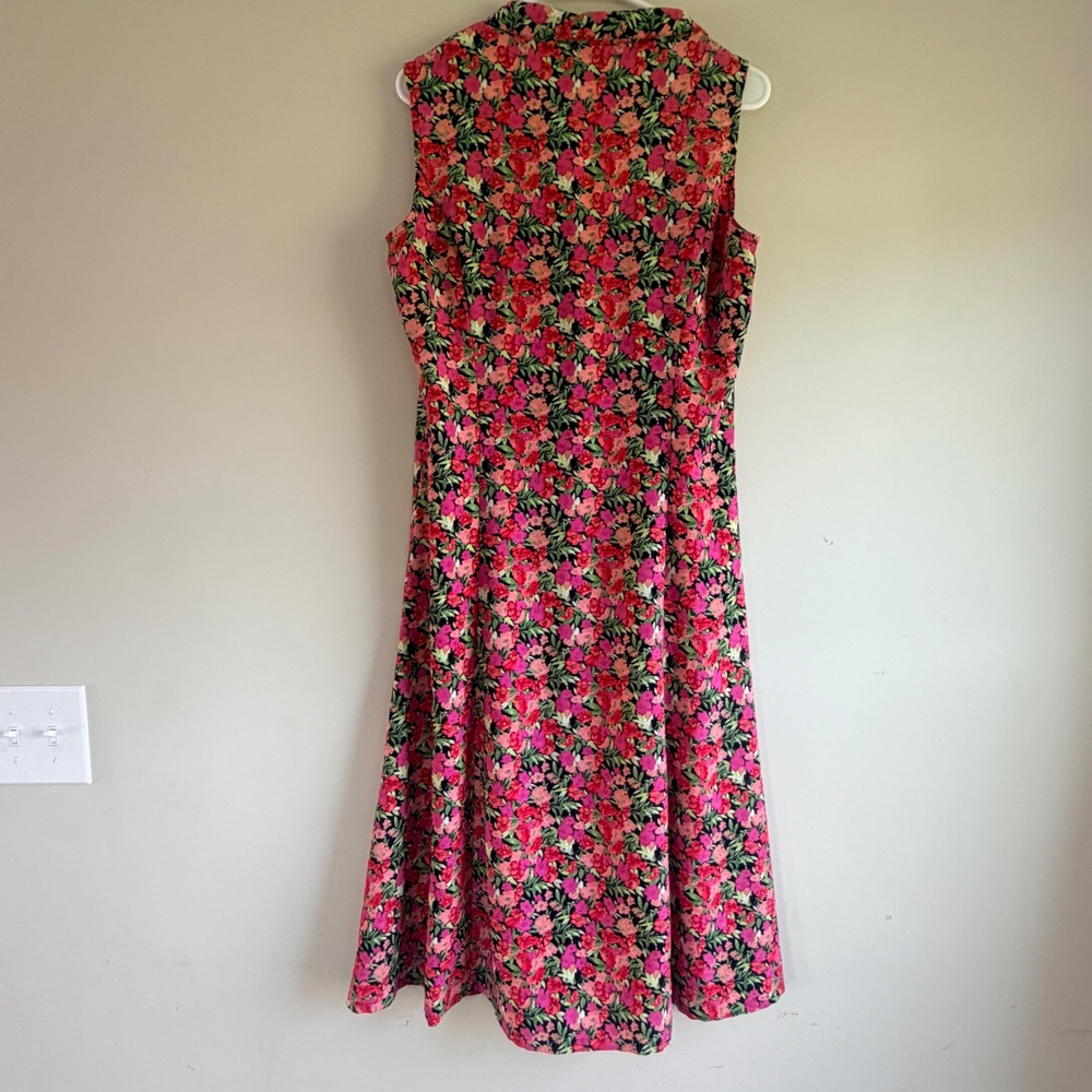 VTG Christopher Banks Button Down Dress Size 10 Ditsy Floral Flowy Cottagecore - Picture 7 of 9